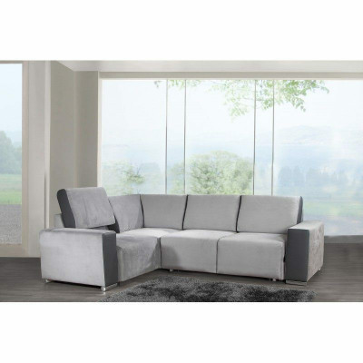 Design Ecksofa Canapé Canapé gepolstert Sëtz Eck Canapéen Couchen Bettfunktion Schlafsofa
