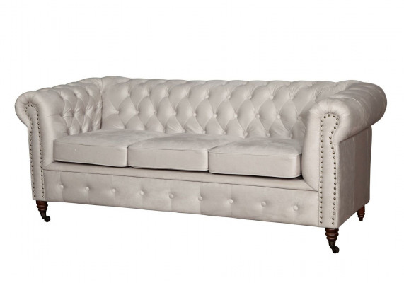 Chesterfield Sofa Garnitur 3+2 Sëtzer Design Canapé Polstersofa Garnitur Set Nei