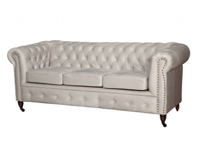 Chesterfield Sofa Garnitur 3+2 Sëtzer Design Canapé Polstersofa Garnitur Set Nei