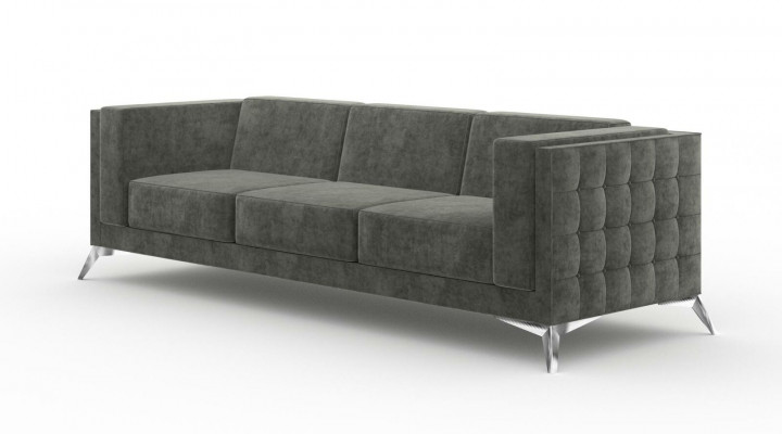 Design Sofa 3 Sëtzer Chesterfield Canapé Polstersofa Designsofa Dräisëtzer Nei