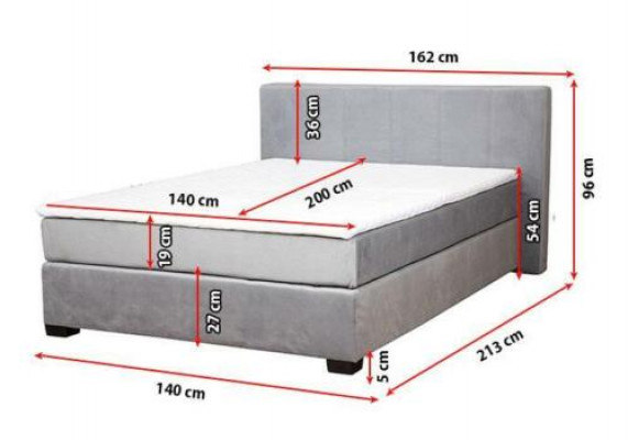 Designer Polsterbett Bett Better Textilbett Duebelbett Ehebett Boxspring.