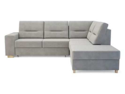 Design Ecksofa L-Form Bettfunktioun Couch Lieder Textil Sofae Eckcouch