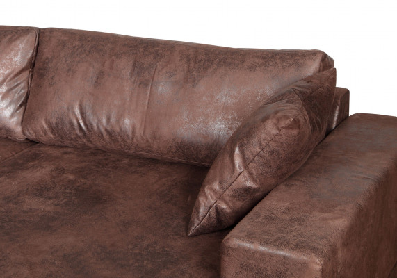 Grouss Sofa Canapé Ecksofa Vintage XXL Polster Eck Garnitur Wunnlandschaft