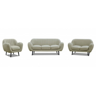 Sofagarnitur 3+2+1 Couch Polstersofas Couchen Wunnzëmmer Design Chesterfield