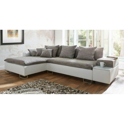 Design Ecksofa Sofa L-Form Bettfunktion Couch Polstersëtzung Eck Sofas Textil Nei
