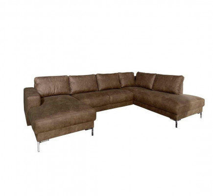 Eck Ecksofa U-Form Wunnlandschaft Sofa Couch Polster Garnitur Vintage