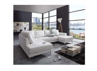 Canapé Canapé Polster Garnitur Living Landschaft Design Ecksofa Lieder U Form
