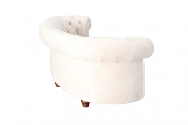 Chesterfield 3 Sëtzer Designer Polster Couch Sofa Sofae Couchen Textil Stoff Neit