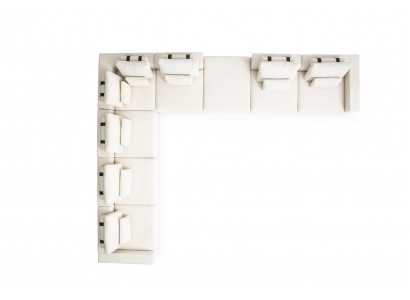Ecksofa an L-Form Luxus Sofa Canapé Wunnzëmmer Sofa Eckcouch Gepolstert Sofa