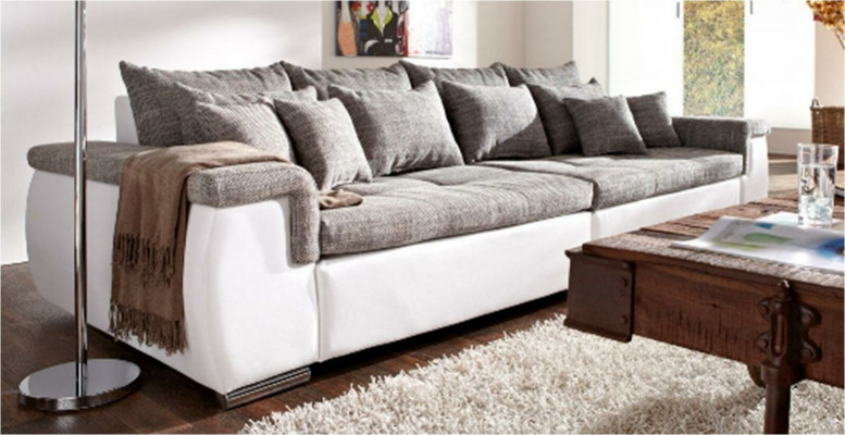 Couch Këssen Design Canapé Modern 4-Sëtz Sofa Wunnzëmmer Miwwelen Véier
