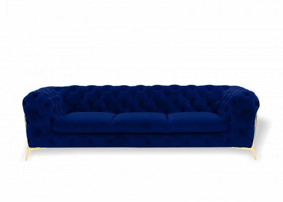 Canapé 3-Sëtz Design Canapéen Polster Fauteuilen Lieder Relax Chesterfield Sëtz Miwwelen