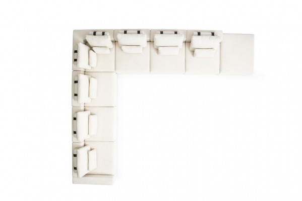 Eckcouch Sofa L-Form Polstersofa Wunnzëmmer Design Modern Textil Miwwelen