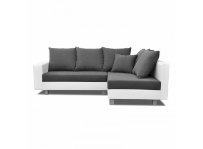 Design Ecksofa Sofa L-Form Bettfunktioun Couch Sëtz Eck Sofas Textil Polster Nei