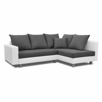 Design Ecksofa Sofa L-Form Schloffunktion Couch Sitz Eck Sofas Textil Polster LED