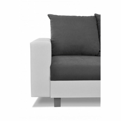 Design Ecksofa Sofa L-Form Schloffunktion Couch Sitz Eck Sofas Textil Polster LED