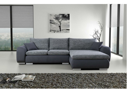 Eck-Couch Bettenfunktion Couch Grai Polster Couchen Textil Sofae Sofa