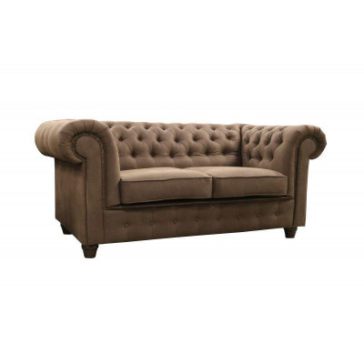 Chesterfield Cambridge 2-Sëtz Sofa Büro Couch mat Schlaffunktion Sofas Couchen