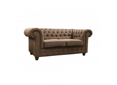 Chesterfield Cambridge 2-Sëtz Sofa Büro Couch mat Schlaffunktion Sofas Couchen