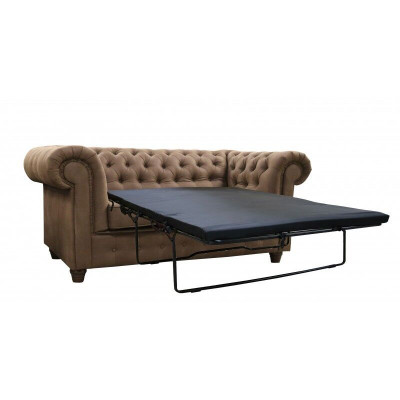 Chesterfield Cambridge 2-Sëtz Sofa Büro Couch mat Schlaffunktion Sofas Couchen
