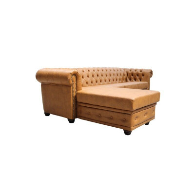 Chesterfield Liederdivan Divan Canapé Eckdivan Lieder Divan Garnitur Polster Eck Divanen