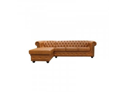 Chesterfield Liederdivan Divan Canapé Eckdivan Lieder Divan Garnitur Polster Eck Divanen