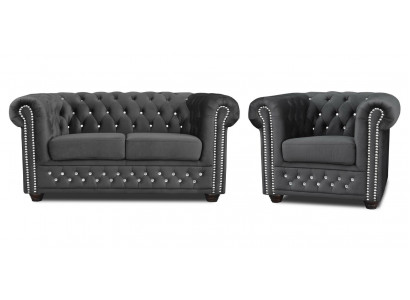 Sofasett 2+1 Sëtzer Sofa Sëtz Couch Polster Garnitur Modern Couchen Nei