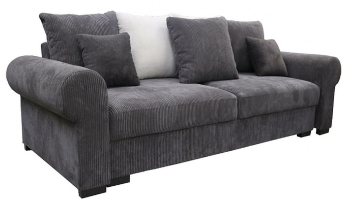 Schlofpsofa grouss xxl Lümmel Wunnzëimmer Couch 256cm Bettfunktioun Sofa