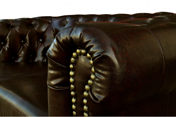 Chesterfield Sofagarnitur 2+1 Sëtzer Design Couch Polstersofae Modern