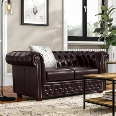 Chesterfield Sofagarnitur 2+1 Sëtzer Design Couch Polstersofae Modern