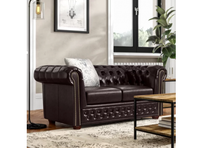 Chesterfield Sofagarnitur 2+1 Sëtzer Design Couch Polstersofae Modern