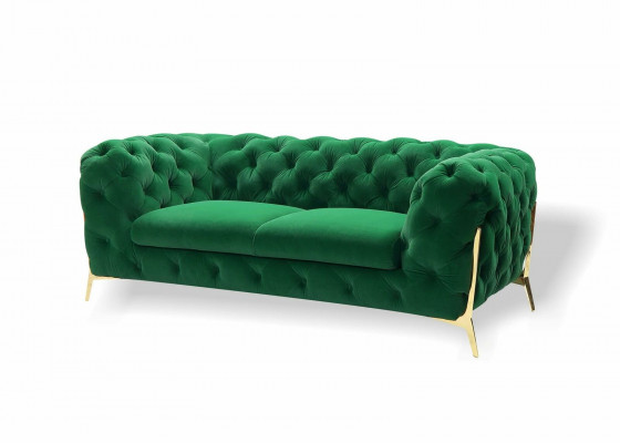 Sofa 2 Plaz Klassesch Chesterfield Sofas Canapéen Polster Zweisëtzer Sëtz Nei