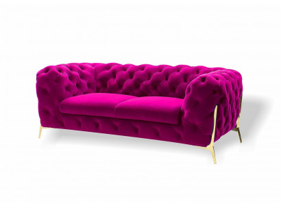 Sofa 2 Plaz Klassesch Chesterfield Sofas Canapéen Polster Zweisëtzer Sëtz Nei