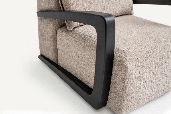 Modern Sofasett Fënnef-Sëtzer Dräi Sëtzer Eckcouch-Sett Stoff-Sett