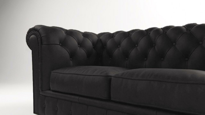 Designer Sofa 3 Sëtzer Chesterfield Canapé Polster Sofas Dräisëtzer Couchen Sëtz
