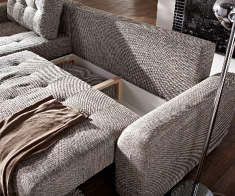 Sofa L-Form Lieder-Sofa Couch Wunnlandschaft Garnitur Design Modern Sofa Ecksofa