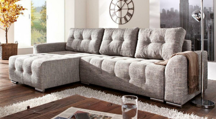 Sofa L-Form Lieder-Sofa Couch Wunnlandschaft Garnitur Design Modern Sofa Ecksofa