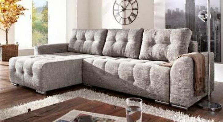 Sofa L-Form Lieder-Sofa Couch Wunnlandschaft Garnitur Design Modern Sofa Ecksofa