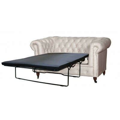 Chesterfield Oxford 2-Sëtz Sofa mat Schlafterfunktion Couch Polster Sofas Couchen Neit