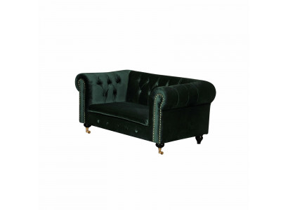 Chesterfield 2-Sëtzer Klassesch Luxus Deko Rokoko Barock Sofa Textil