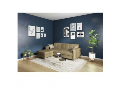 Eckcouch L-Form Canapé Wunnlandschaft Garnitur Polsterdesign Schlofffunktion Modern