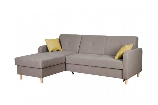 Eckcouch L-Form Couch Design Polster Modern Textil Schlofffunktion Gro Stoff
