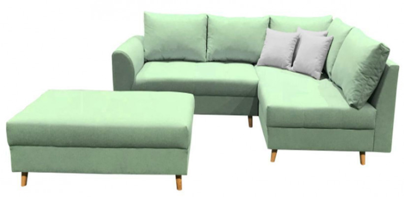 Eckcouch L Form Sofa Couch Polstersofa Wunnlandschaft Stoffsofa Hocker
