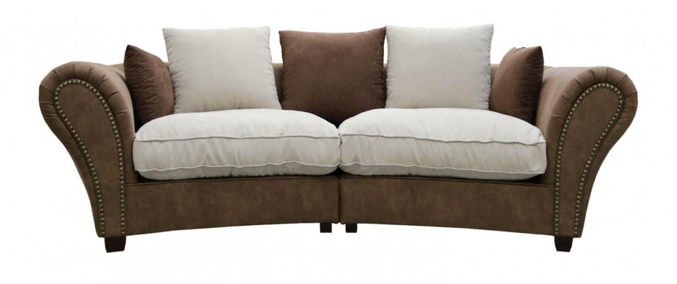 Sofa 4 Sëtzer Stoffsofa Luxus Couch Couchen grouss Polster Lümmel 265cm