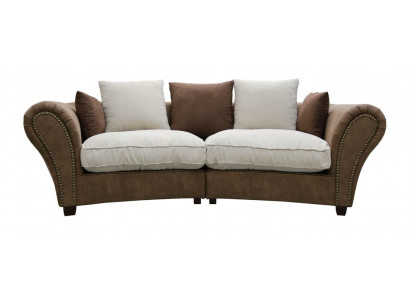 Sofa 4 Sëtzer Stoffsofa Luxus Couch Couchen grouss Polster Lümmel 265cm