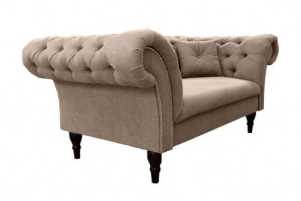 3-Sëtzer Couch Polster Sofa Chesterfield Couechen Dräisëtzer Kënschtlecher Lieder