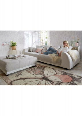 Sofa Canapé 310cm Polstersofas 5 Sëtzer Textil grouss xxl Wunnzëmmer Canapéen