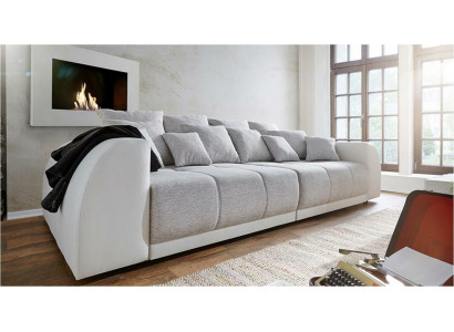 Sofa Canapé 310cm Polstersofas 5 Sëtzer Textil grouss xxl Wunnzëmmer Canapéen