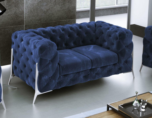 Chesterfield Canapé 2 Sëtzer Polster Sëtz Stoff Textil Canapéë Lieder Sofaen Canapé