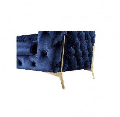 Luxus 2 Sëtzer Canapé Polster Sofa Lieder Stoff Canapéë Chesterfield Garnitur Nei