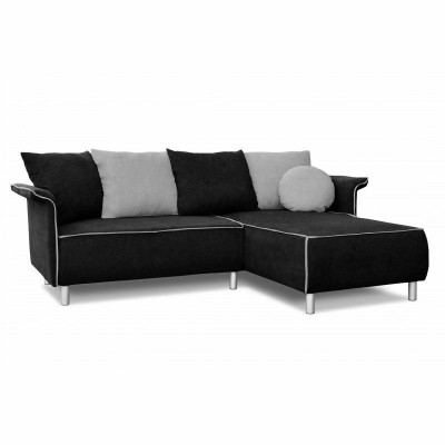 Design Ecksofa Sofa Bettfunktioun Couch Polster Sëtz Eck Sofas Schlofschof Bett